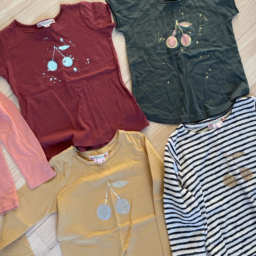 Collection of Bonpoint tops, age 3